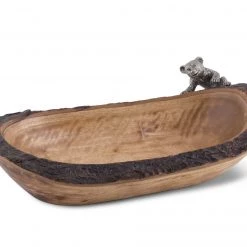 Vagabond House Bear Cub Bread Bowl Woodland Creatures