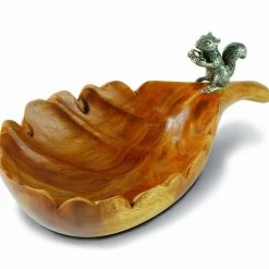 Vagabond House Leaf Nut Bowl With Standing Squirrel Nut Bowls