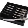 Vagabond House Pewter Bear Steak Knives Set