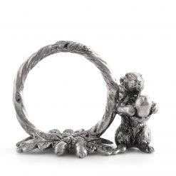 Vagabond House Woodland Creatures Pewter Squirrel Branch Napkin Ring 8 Vagabond House Woodland Creatures Pewter Squirrel Branch Napkin Ring