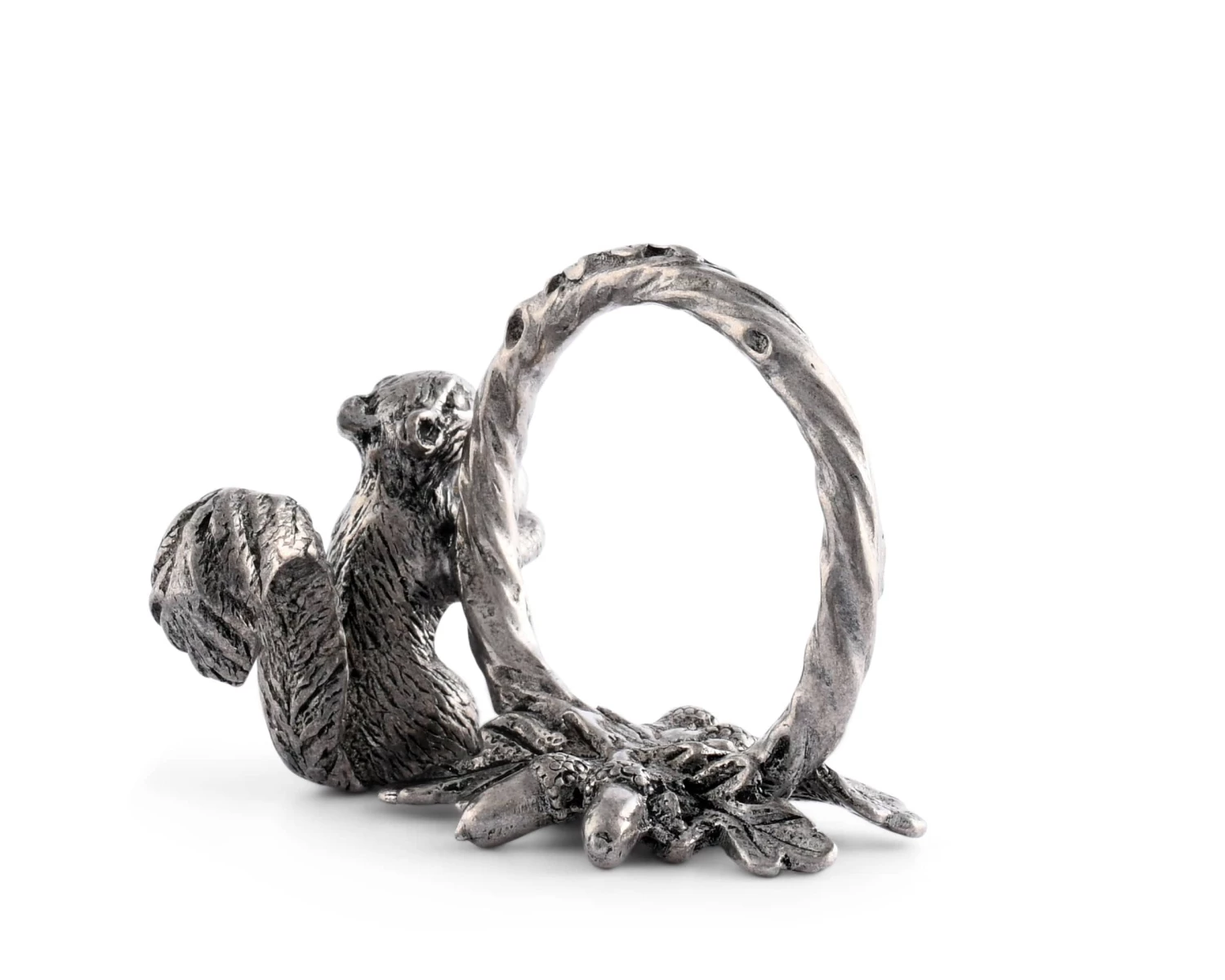 Vagabond House Woodland Creatures Pewter Squirrel Branch Napkin Ring 5 Vagabond House Woodland Creatures Pewter Squirrel Branch Napkin Ring