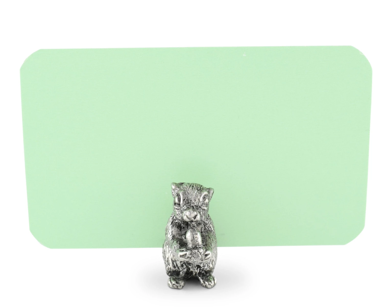 Vagabond House Pewter Squirrel Place Card Holder 1 Vagabond House Pewter Squirrel Place Card Holder
