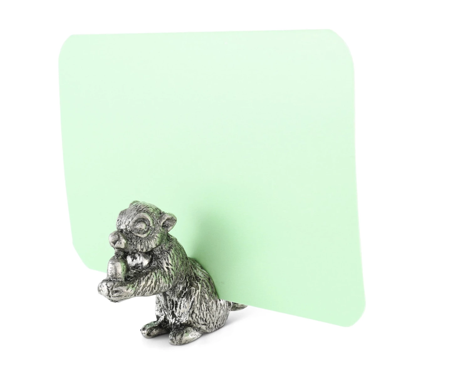 Vagabond House Pewter Squirrel Place Card Holder 2 Vagabond House Pewter Squirrel Place Card Holder