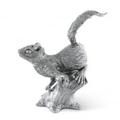 Vagabond House Pewter Squirrels On Trees Salt & Pepper Set