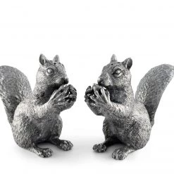 Vagabond House Pewter Squirrels Salt & Pepper Set