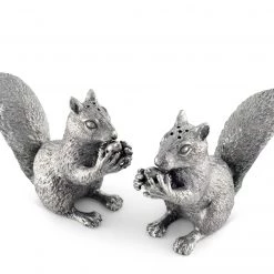 Vagabond House Pewter Squirrels Salt & Pepper Set