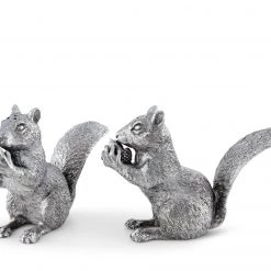 Vagabond House Pewter Squirrels Salt & Pepper Set