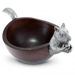 Vagabond House Nut Bowls Squirrel Head And Tail Nut Bowl - Lg