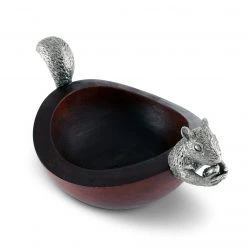 Vagabond House Squirrel Head And Tail Nut Bowl - Sm 7 Vagabond House Squirrel Head And Tail Nut Bowl - Sm