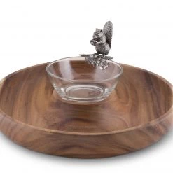 Vagabond House Squirrel Ring Serving Bowl Woodland Creatures