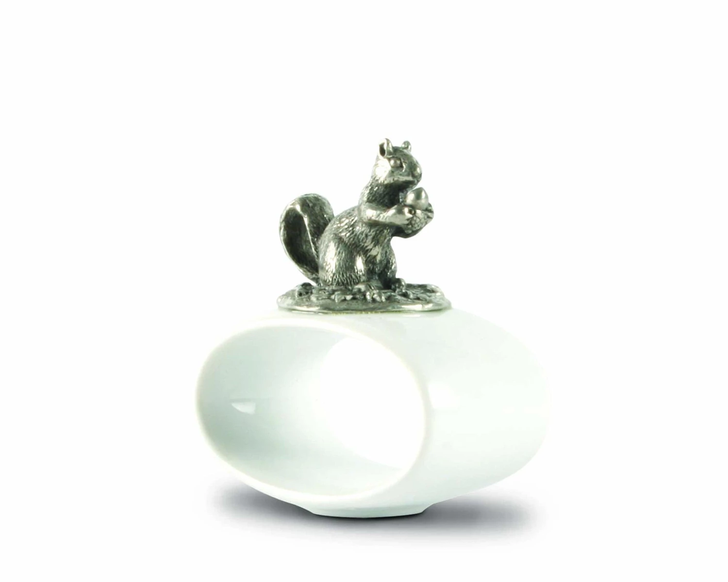 Vagabond House Woodland Creatures Squirrel Stoneware Napkin Ring 1 Vagabond House Woodland Creatures Squirrel Stoneware Napkin Ring