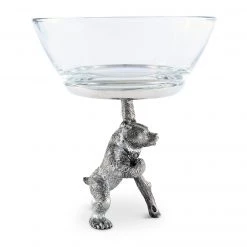 Vagabond House Standing Bear Dip Bowl Woodland Creatures