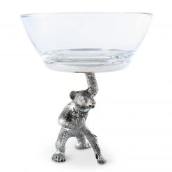 Vagabond House Standing Bear Dip Bowl Woodland Creatures