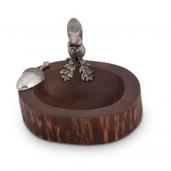 Vagabond House Woodland Creatures Standing Squirrel Nut Bowl & Scoop