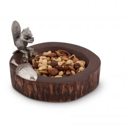 Vagabond House Woodland Creatures Standing Squirrel Nut Bowl & Scoop